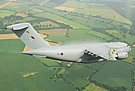 RAF C-17 over English Fields