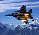 F-15E jet firing