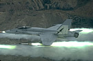 F/A-18C fires 70mm rockets