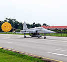 RSAF F-5S lands on highway