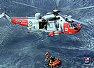 AIR H-3 Sea King UK SAR Raft Lift