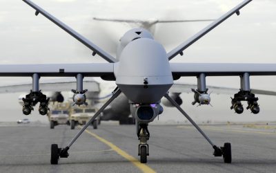 air uav mq 9 reaper armed frontal taxiing lg