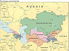 Caucasus Central Asia Map