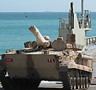 UAE BMP-3s offloading in Kuwait
