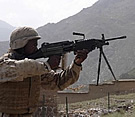 M249 SAW firing