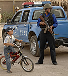 Iraqi police & pickup