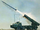 Smerch 9K58 MLRS firing