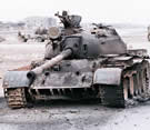 Damaged T-55 Iraq