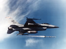 USAF F-16: AIM-120 launch