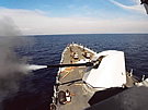 127/54 LW, firing