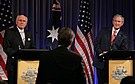 John Howard (left), G.W. Bush (right)