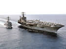 CVN 70 with DDG-77 destroyer
