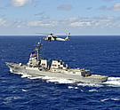 USS William P. Lawrence & MH-60S helo