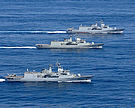 HMNZS Te Mana, Te Kaha & HMAS Parmatta (F154)