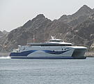 Shinas ferry in Oman